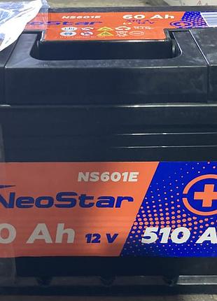 Аккумулятор 60ah 12v neostar en510 слева плюс (1) l
