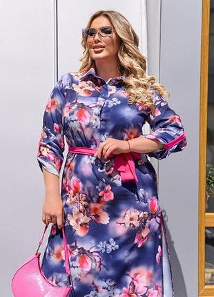 Жіночий одяг софт принтований високої якості розміри 48-50, 56-58