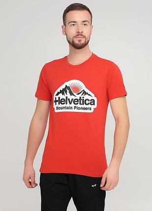 Футболка helvetica 73-1089*20 мужск. красный s (177 346)