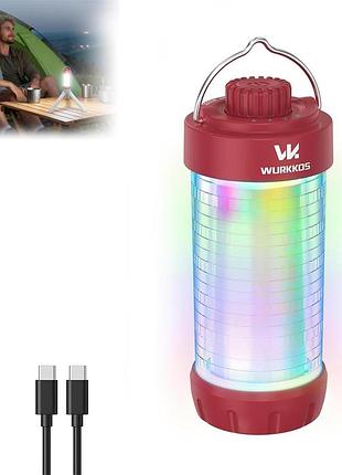 Кемпинговый фонарь wurkkos cl01 550 lm 5000 mah rgb ip66 красный