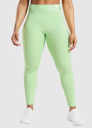 Леггинсы gymshark b2a8n-ebfz*43 женск. салатовый l (194 767)