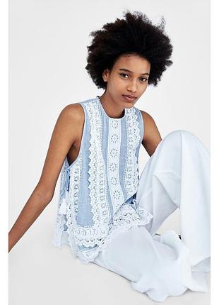 Мереживна блуза zara