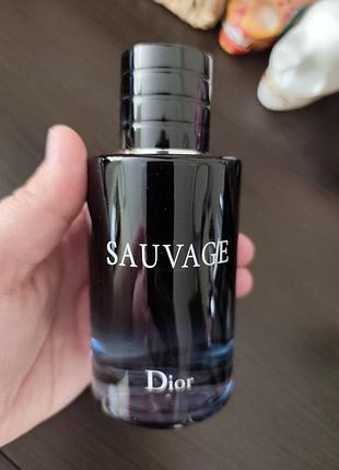 Мужская туалетная вода sauvage (открытая и примятая упаковка) 100 ml