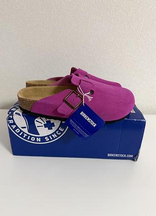 Сабо birkenstock boston suede rose 38(24.5cm)
