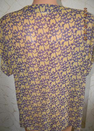Шифоновая блуза с бабочками4 фото