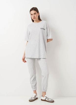 Комплект(футболка+брюки) modaway 43-1020*62 женск. светло/серый m (176 337)