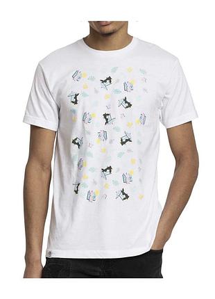 Футболка espeon & umbreon summer fun white relaxed fit crew neck t-shirt
