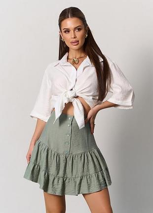 Юбки issa plus sa-626 xl оливковый