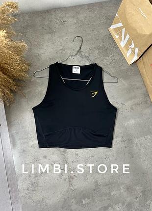 🌷ідеальний дихаючий спортивний топ gymshark синій
