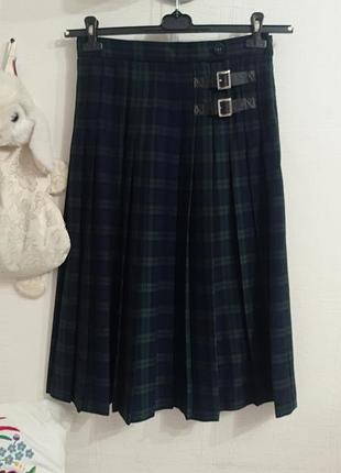 Плиссированная юбка-килт marks &amp; spencer в идеальном состоянии (р. m/38 long)