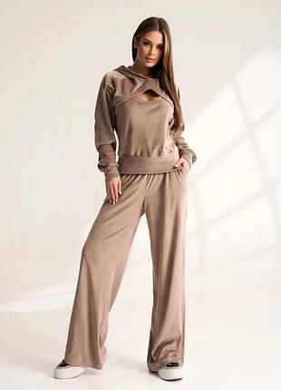 Спортивні костюми issa plus 15526 xxl бежевий