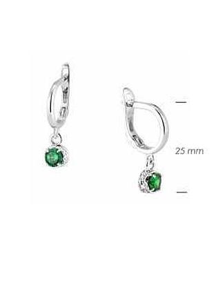 Серьги цефеида emerald 925 zirkon / серьги цефеида emerald 925 zirkon