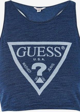 Guess стильный женский топ синий s