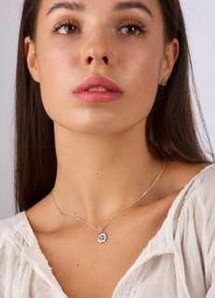 Кулон подсолнух amethyst 925 zirkon / кулон подсолнух amethyst 925 zirkon