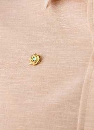 Брошь значок подсолнух peridot gold sale / брошь значок подсолнух peridot gold sale