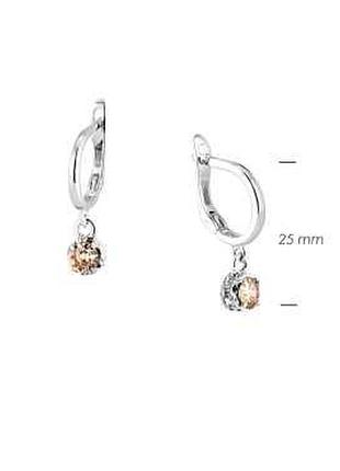 Серьги цефеида shampan 925 zirkon / серьги цефеида shampan 925 zirkon