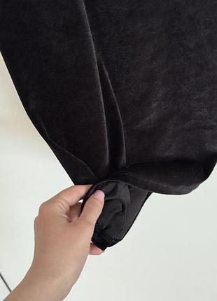 Сукня чорна pull&bear велюрова 4