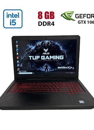 Игровой ноутбук б-класс asus tuf gaming fx504gm / 15.6" (1920x1080) ips / intel core i5-8300h (4 (8) ядра по 2.3 - 4.0 ghz) / 8 gb