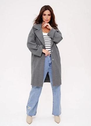 Пальто issa plus 13538 xl серый