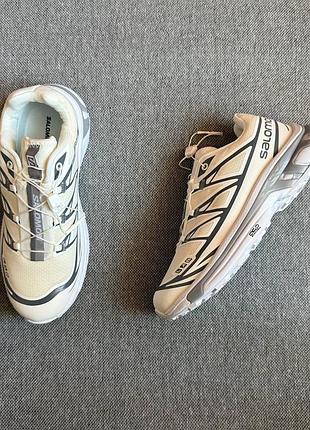 👟кроссовки мужские salomon xt-6 s-lab soft ground beige white gray👟