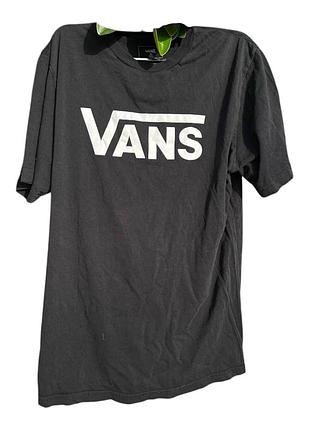 Vans стильна підліткова чорна футболка   2xl / 14+
