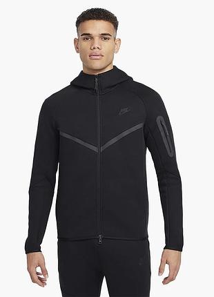 Толстовка чоловіча nike sportswear tech fleece windrunner black hv0949-010