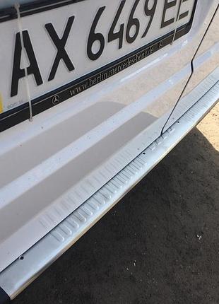 Накладки на задний бампер mercedes vito w639 2003- защитные декоративные накладки на бампер авто