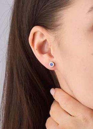 Пусеты сюрприз 925 blue (ш) / пусеты сюрприз 925 blue (ш)