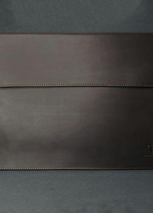Кожаный чехол для macbook 13", кожа crazy horse шоколад grande pelle nai