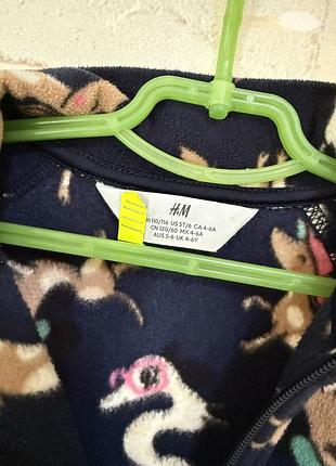 Кофта флісова h&m 110:116 2
