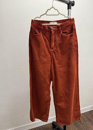 Штани вельветові жіночі pull & bear