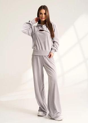 Спортивні костюми issa plus 15526 xxl сірий