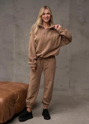 Спортивні костюми issa plus 13637 xxl бежевий
