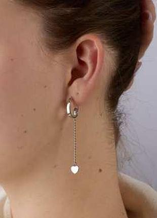 Серьги аура любви 925 rhodium (ш) / серьги аура любви 925 rhodium (ш)
