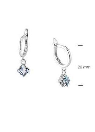 Серьги мерцание голубой топаз 925 zirkon / серьги мерцание голубой топаз 925 zirkon