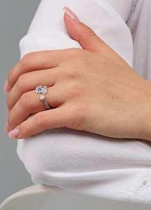 Кольцо барвинок sapphire 925 zirkon 15.5-16 / кольцо барвинок sapphire 925 zirkon 15.5-16