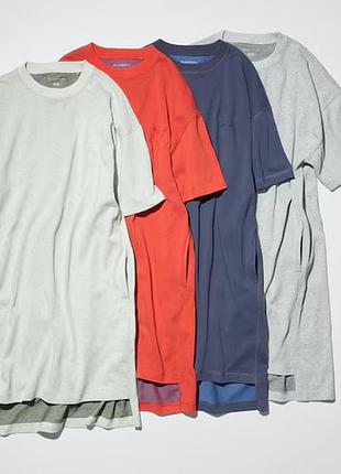 Платье-футболка оверсайз цветной блок uniqlo изнер anderson