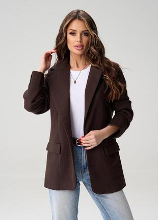 Піджаки issa plus 15578 l темно-коричневий