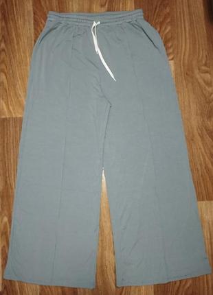 Брюки женские cider, xl, серого цвета в рубчик