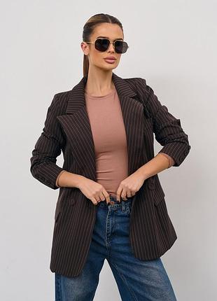 Піджаки issa plus 15359 3xl темно-коричневий