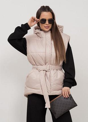Жилетки issa plus sa-505 l бежевый