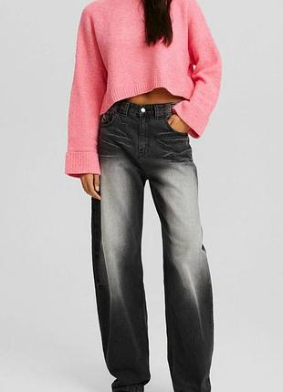 Мягкая теплая кофта bershka,p. l 4