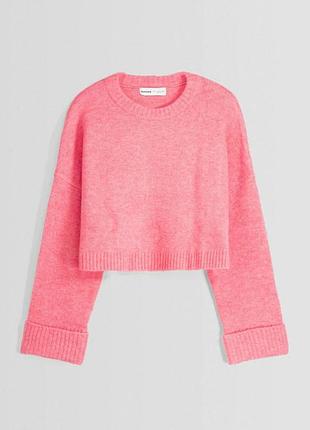 Мягкая теплая кофта bershka,p. l 3