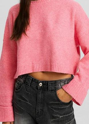 Мягкая теплая кофта bershka,p. l 5