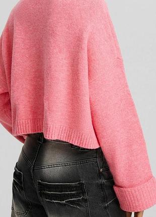 Мягкая теплая кофта bershka,p. l 2