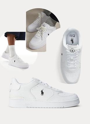 Чоловічі шкіряні кросівки polo ralph lauren masters court