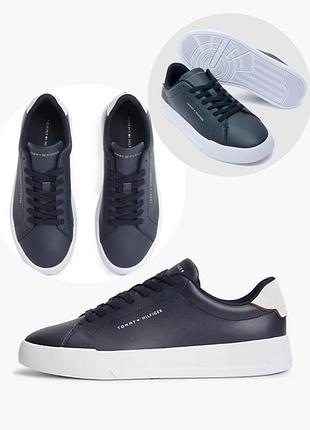 Кросівки tommy hilfiger th court leather grain ess