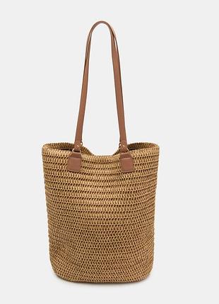 Нова велика плетеа сумка tote sinsay