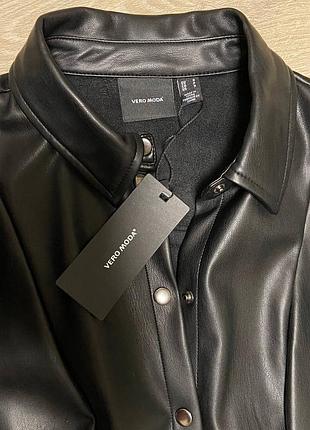 Платье vero moda экокожа 5