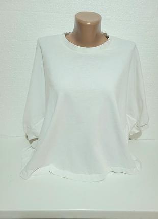 Футболка белая.zara.коттон 100%